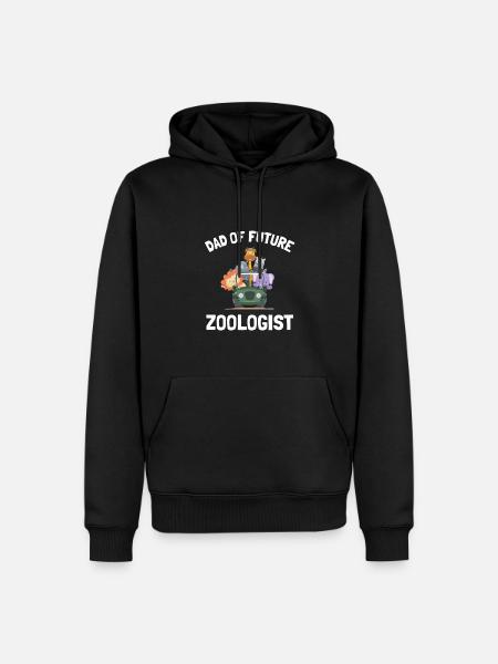 Future Zoologist Birthday Wildlife - Men’s Premium Organic Hoodie - black
