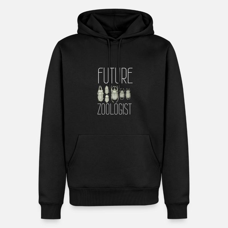 Future Zoologist Birthday Wildlife - Sweat à capuche Premium bio Homme - noir