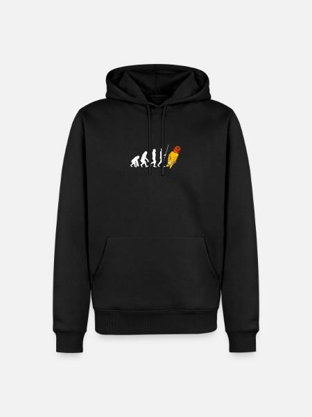 Blue Quaker Parrot Mom - Men’s Premium Organic Hoodie - black