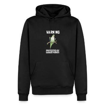 Blue Quaker Parrot Maman - Sweat à capuche Premium bio Homme - noir - Devant - Nico (187cm)