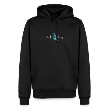 Kobenhavn Denmark Danish Kobenhaven Mermaid - Männer Premium Bio Hoodie - Schwarz - Vorne - Nico (187cm)