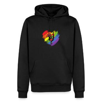 Galo De Barcelos Portuguese Rooster - Männer Premium Bio Hoodie - Schwarz - Vorne - Nico (187cm)