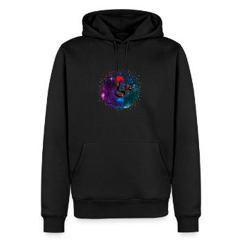 Galo De Barcelos Portuguese Rooster - Männer Premium Bio Hoodie - Schwarz - Vorne - Nico (187cm)