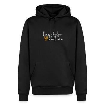 Honey Badger Don't Care - Männer Premium Bio Hoodie - Schwarz - Vorne - Nico (187cm)