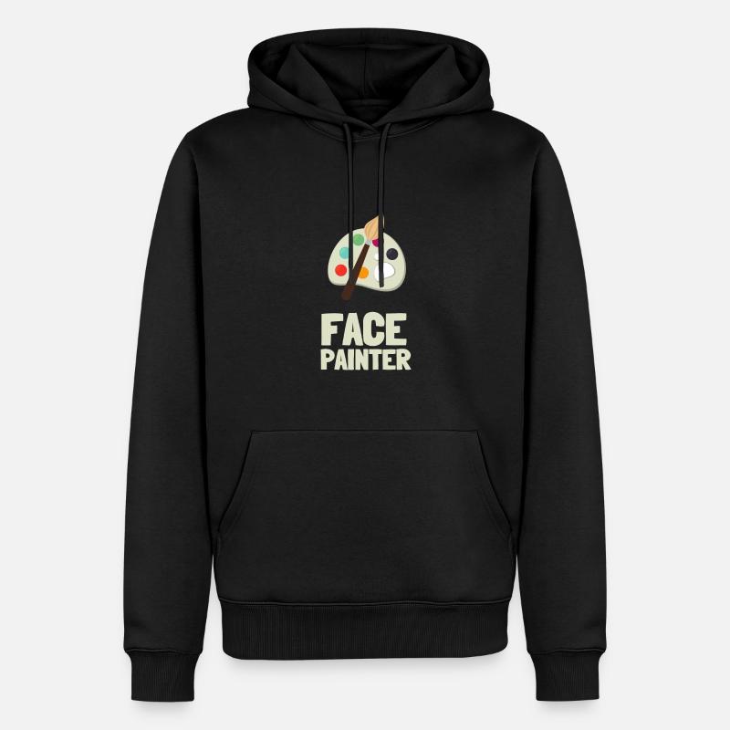 Maquillage et maquillage - Sweat à capuche Premium bio Homme - noir