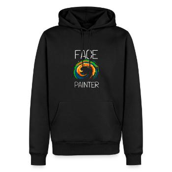 Face Painter et Face Painting - Sweat à capuche Premium bio Homme - noir - Devant - Nico (187cm)
