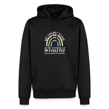 Psoriatic Arthritis Warrior & Chronic PSA - Männer Premium Bio Hoodie - Schwarz - Vorne - Nico (187cm)