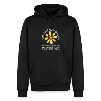 Psoriatic Arthritis Warrior & Chronic PSA - Männer Premium Bio Hoodie - Schwarz - Vorne - Nico (187cm)