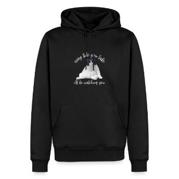Fat Cat Obesity - Männer Premium Bio Hoodie - Schwarz - Vorne - Nico (187cm)