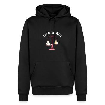 Fat Cat Obesity - Männer Premium Bio Hoodie - Schwarz - Vorne - Nico (187cm)