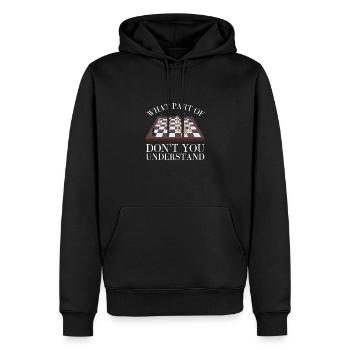 Chess Master Chess Club & 3 Way Chess Game - Sweat à capuche Premium bio Homme - noir - Devant - Nico (187cm)