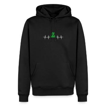 Japan Flag - Toyama - Männer Premium Bio Hoodie - Schwarz - Vorne - Nico (187cm)
