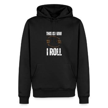 Volatility Options Trading Trader - Men’s Premium Organic Hoodie - black - Front - Nico (187cm)