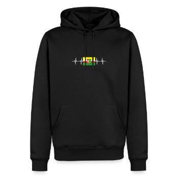 Poland Lubusz Flag - Männer Premium Bio Hoodie - Schwarz - Vorne - Nico (187cm)