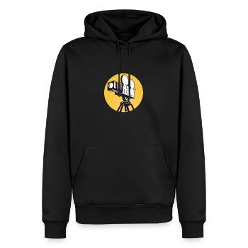 Vintage Film Clapper Director Musical Actor - Men’s Premium Organic Hoodie - black - Front - Nico (187cm)