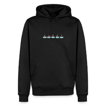 Entretien de piscine et nettoyeur de piscine - Sweat à capuche Premium bio Homme - noir - Devant - Nico (187cm)