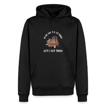 Lionfish Save The Reef Eat Lionfish Spearfishing - Männer Premium Bio Hoodie - Schwarz - Vorne - Nico (187cm)