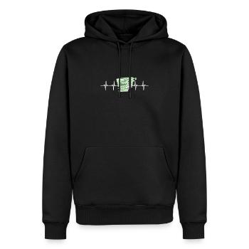 Argentina Flag Chubut - Männer Premium Bio Hoodie - Schwarz - Vorne - Nico (187cm)