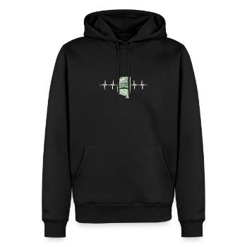 Argentina Flag Santiago - Männer Premium Bio Hoodie - Schwarz - Vorne - Nico (187cm)