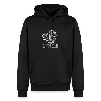 Aztec Calendar - Quetzalcoatl - Männer Premium Bio Hoodie - Schwarz - Vorne - Nico (187cm)