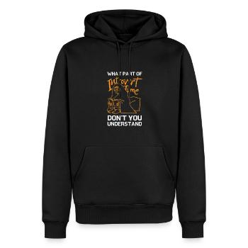 Reading For Girls - Juste une fille amoureuse d’elle - Sweat à capuche Premium bio Homme - noir - Devant - Nico (187cm)
