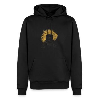 Reading For Girls - Juste une fille amoureuse d’elle - Sweat à capuche Premium bio Homme - noir - Devant - Nico (187cm)