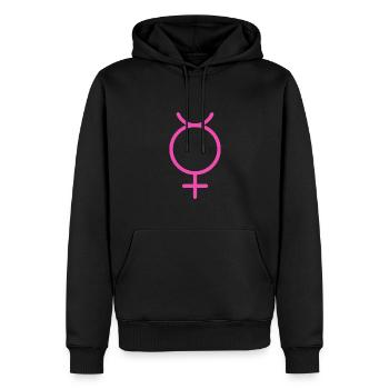 Christian Church - Jomfruelighed regler - Herre Premium økologisk hoodie - sort - Foran - Nico (187cm)