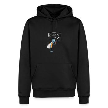 Dégustation de vin - Le vin est ma couleur préférée - Sweat à capuche Premium bio Homme - noir - Devant - Nico (187cm)