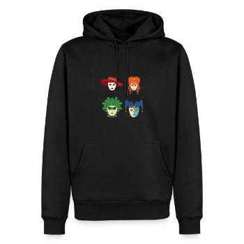 Venice Gondola Italy Venezia - Männer Premium Bio Hoodie - Schwarz - Vorne - Nico (187cm)