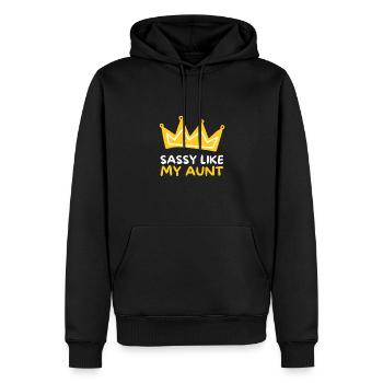 Aunt Niece Matching - Im sassy like my aunt - Männer Premium Bio Hoodie - Schwarz - Vorne - Nico (187cm)