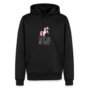 Aunt Niece Matching - Im sassy like my aunt - Männer Premium Bio Hoodie - Schwarz - Vorne - Nico (187cm)