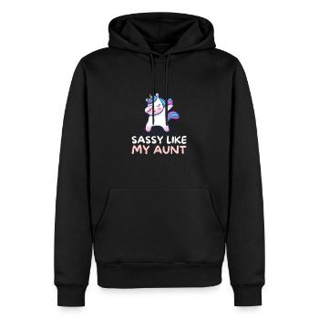 Aunt Niece Matching - Im sassy like my aunt - Männer Premium Bio Hoodie - Schwarz - Vorne - Nico (187cm)