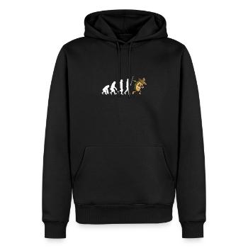 Le mardi, nous mangeons des tacos - Sweat à capuche Premium bio Homme - noir - Devant - Nico (187cm)