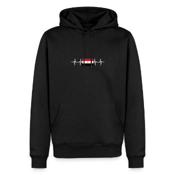 African Flag - Egypt - Männer Premium Bio Hoodie - Schwarz - Vorne - Nico (187cm)