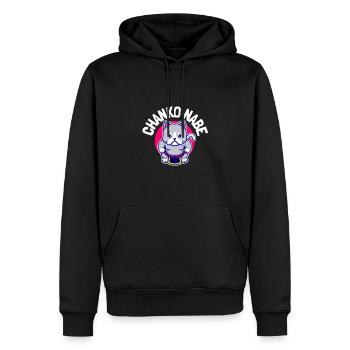 Ragoût de sumo - Hot Pot Chanko Hub - Sweat à capuche Premium bio Homme - noir - Devant - Nico (187cm)