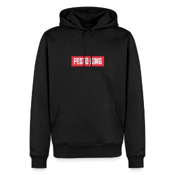 Italian Cuisine - Basil Pesto Is The Besto - Männer Premium Bio Hoodie - Schwarz - Vorne - Nico (187cm)
