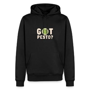 Italian Cuisine - Basil Pesto Is The Besto - Männer Premium Bio Hoodie - Schwarz - Vorne - Nico (187cm)