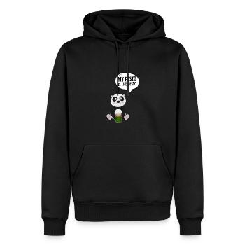 Italian Cuisine - Basil Pesto Is The Besto - Männer Premium Bio Hoodie - Schwarz - Vorne - Nico (187cm)