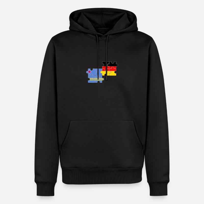 Aruba Allemagne Drapeau allemand Arubans - Sweat à capuche Premium bio Homme - noir