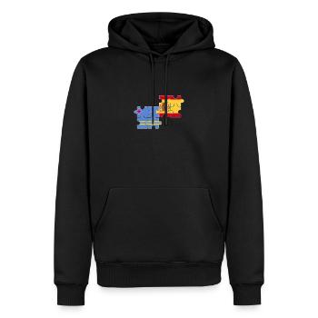Aruba Espagne Drapeau Espagnol Aruban - Sweat à capuche Premium bio Homme - noir - Devant - Nico (187cm)