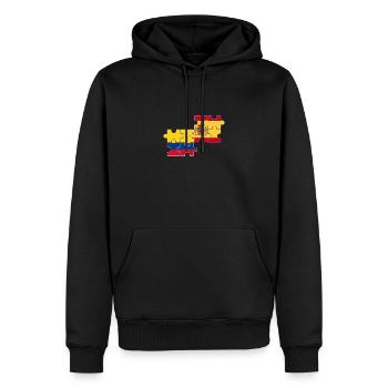 Kolumbien Spanien Flagge Spanisch Kolumbianer - Männer Premium Bio Hoodie - Schwarz - Vorne - Nico (187cm)