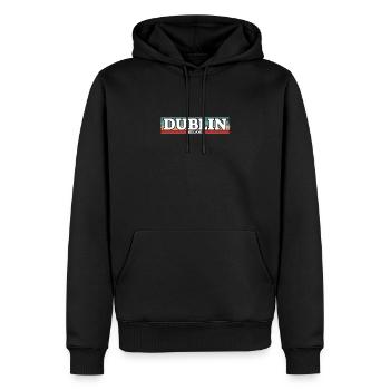 Dublin Irlande Retro Irlande Irlandais Irlandais - Sweat à capuche Premium bio Homme - noir - Devant - Nico (187cm)