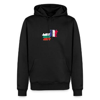 Bulgarien Frankreich Flagge Französisch Bulgare - Männer Premium Bio Hoodie - Schwarz - Vorne - Nico (187cm)