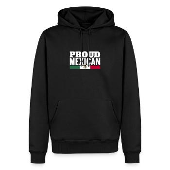 Fier mexicain Mexique Drapeau mexicain Mexicains - Sweat à capuche Premium bio Homme - noir - Devant - Nico (187cm)