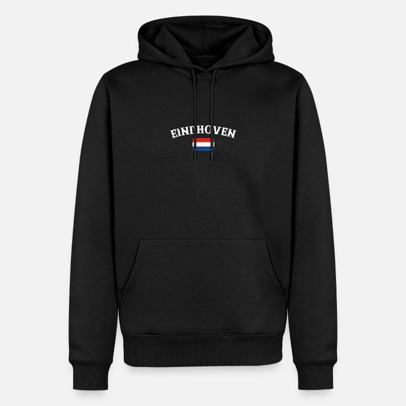 Eindhoven Pays-Bas Drapeau d’époque - Sweat à capuche Premium bio Homme - noir