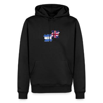 Nicaragua Drapeau du Royaume-Uni Nicaragua britannique - Sweat à capuche Premium bio Homme - noir - Devant - Nico (187cm)
