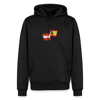 Austria Spain Vintage Flag Austrian - Men’s Premium Organic Hoodie - black - Front - Nico (187cm)