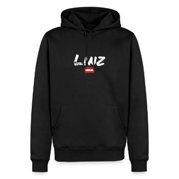 Linz, Austria, Vintage Austrian Flag - Men’s Premium Organic Hoodie - black - Front - Nico (187cm)