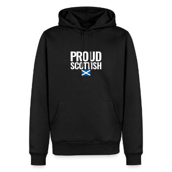 Proud Scottish Schottland Flagge Schotte - Männer Premium Bio Hoodie - Schwarz - Vorne - Nico (187cm)