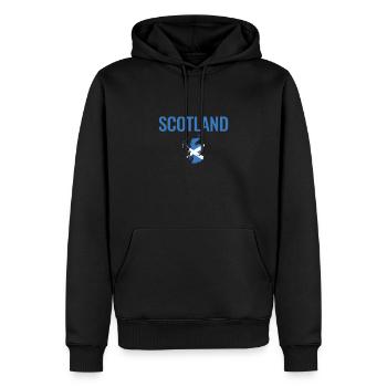 Scotland Schottland Karte Schottische Flagge - Männer Premium Bio Hoodie - Schwarz - Vorne - Nico (187cm)